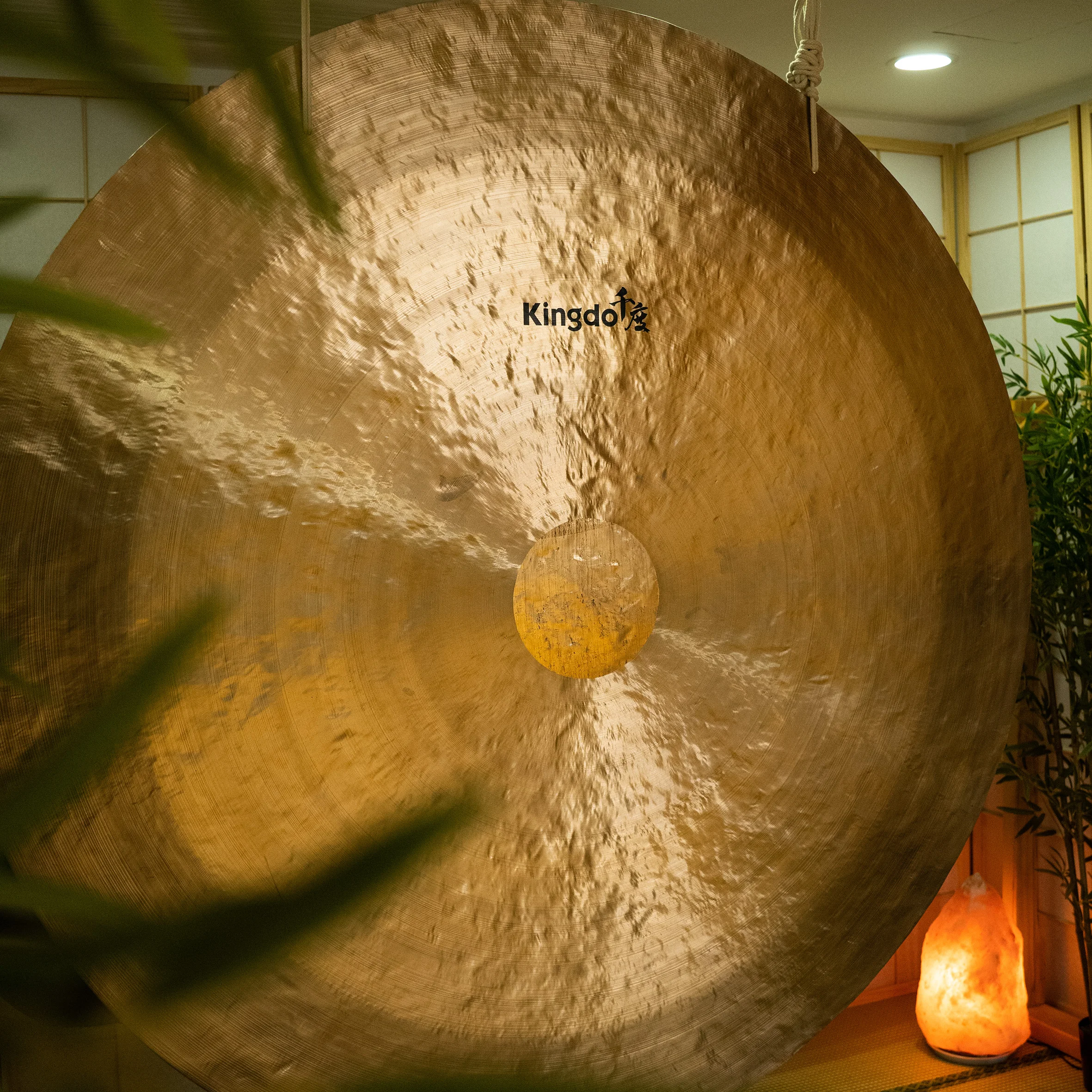Kingdo High Quality 100cm Wind Gong Meditation Gong Musical Percussion Instruments For Yoga And Healing