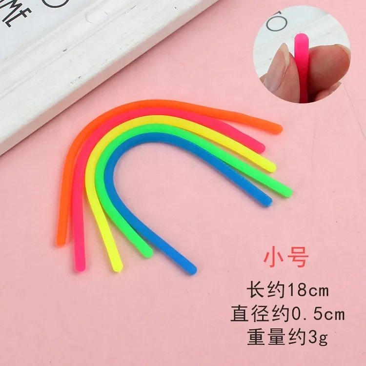 Silicone fidget Noodles TPR noodles Toys Big Stretch Fidget Sensory Toy