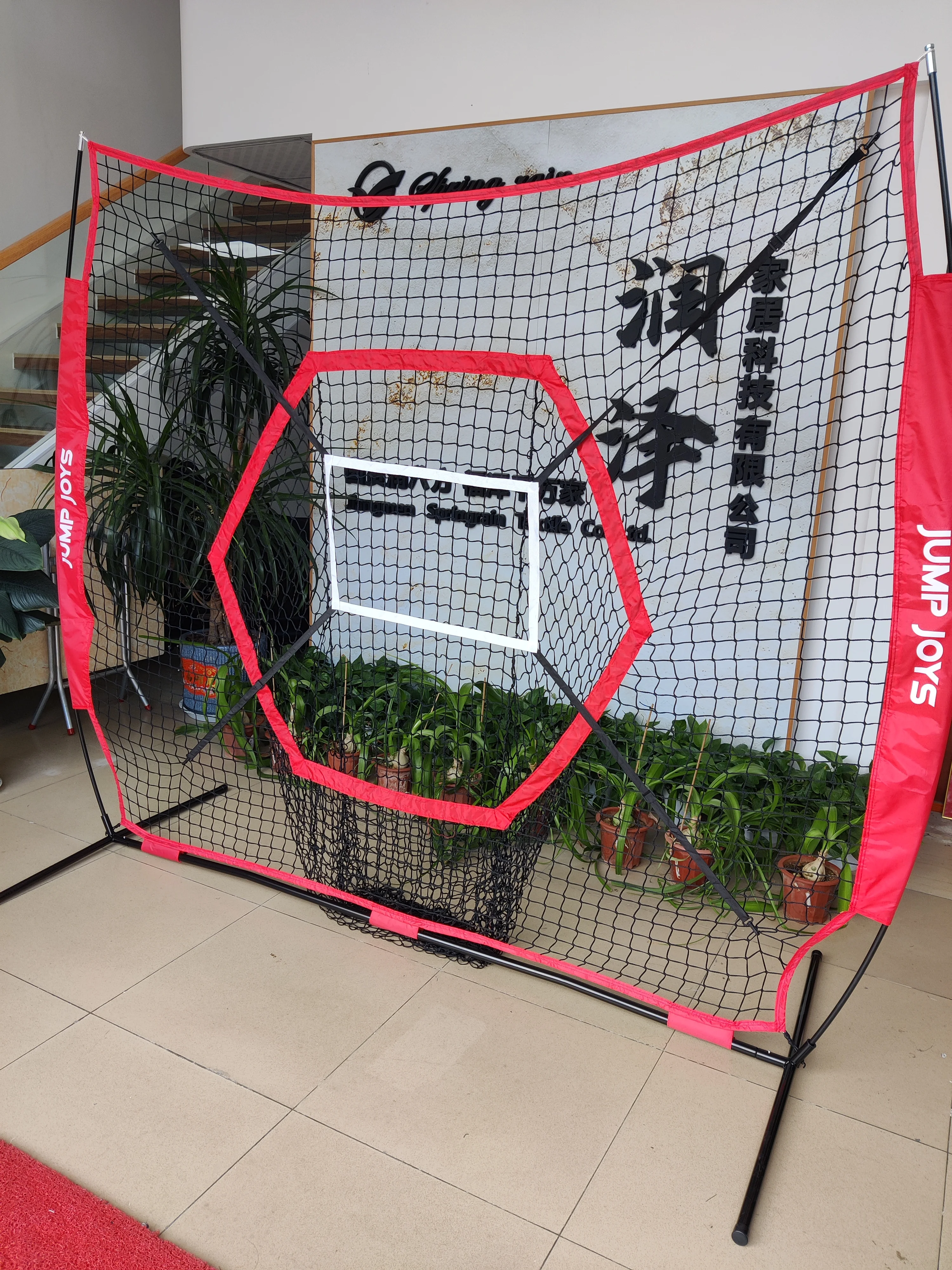 6x6ft Portable Baseball & Softball Net for Hitting and Pitching with Sturdy Bow Frame,Battting Tee,Ball caddy and 2 Strike Zones