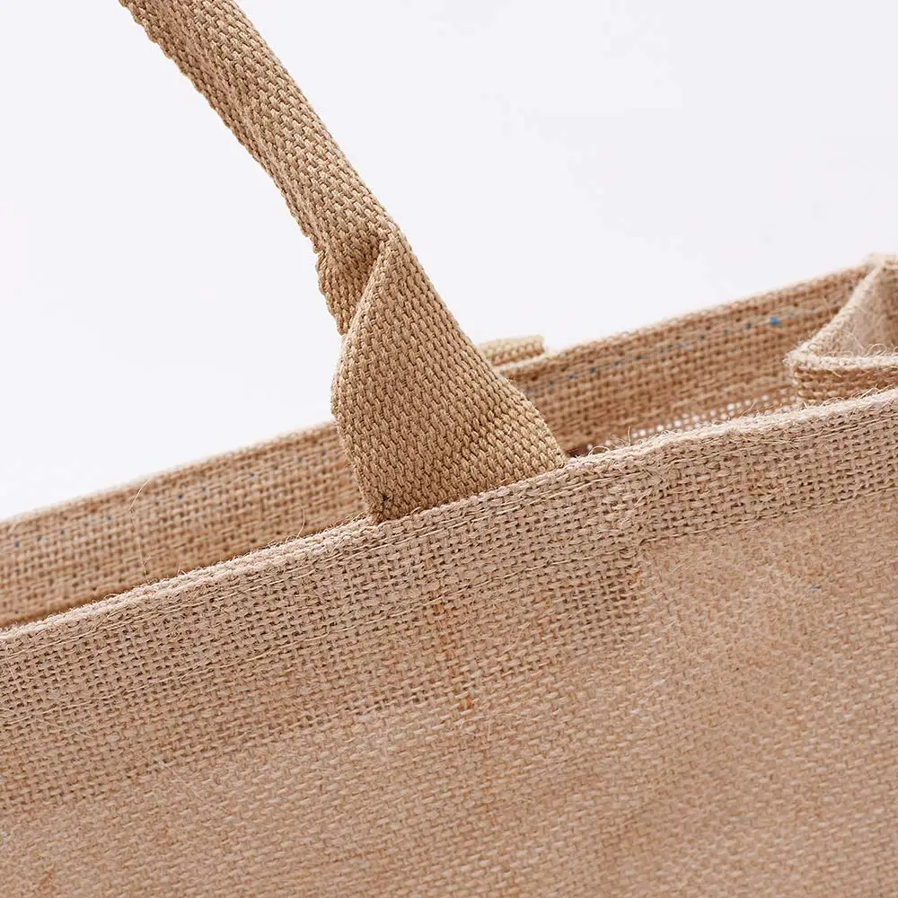 Burlap Drawstring Hemp Tote Bag Small Jute Bag Gift women tote bag