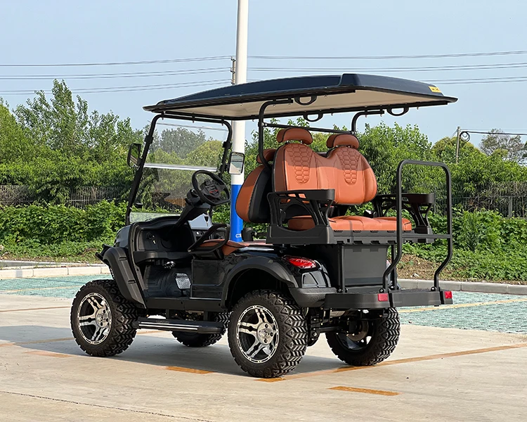 China Factory Price 4 Seats Electric Golf Cart  In Stock Golf Cart 2+2 Seats Cheap Electric Vehicle