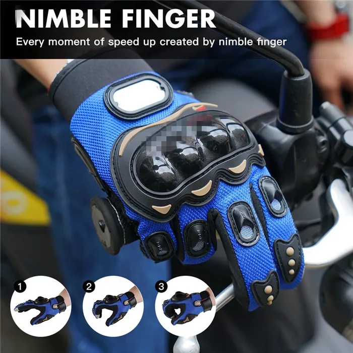 Мотоциклетные КОЖАНЫЕ ПЕРЧАТКИ Probiker для сенсорных экранов мотоциклетные 3D спортивные гоночные перчатки