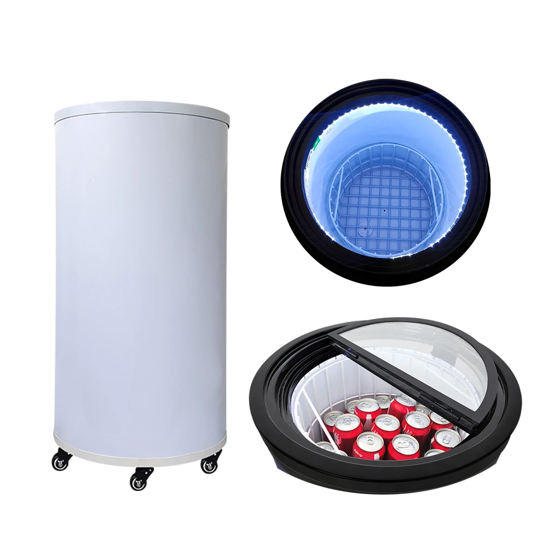 Meisda SC65Y 65Y Round Barrel cold drink Commercial Beverage Cooler