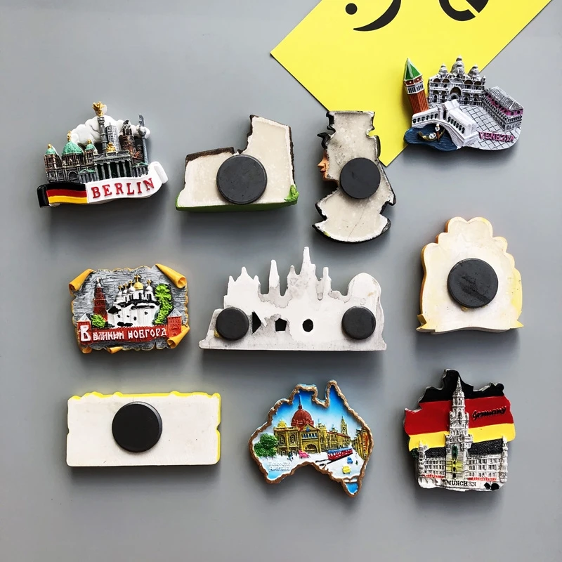 Custom Country Metal Fridge Magnet World Travel Souvenir Magnetic Magnet Birthday Gift