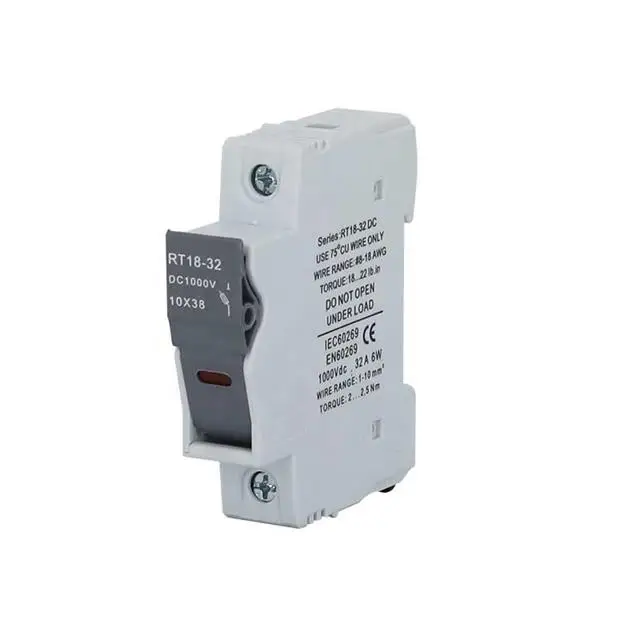 High Quality 10X38 1000V 32A DC Solar system PV Fuse and Solar Fuse Holder