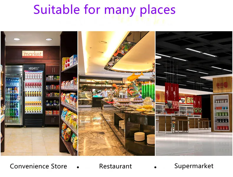 Supermarket Beer Display Freezer Vertical Beverage Cooler Pepsi Fridge Refrigerators Glass Door Chiller