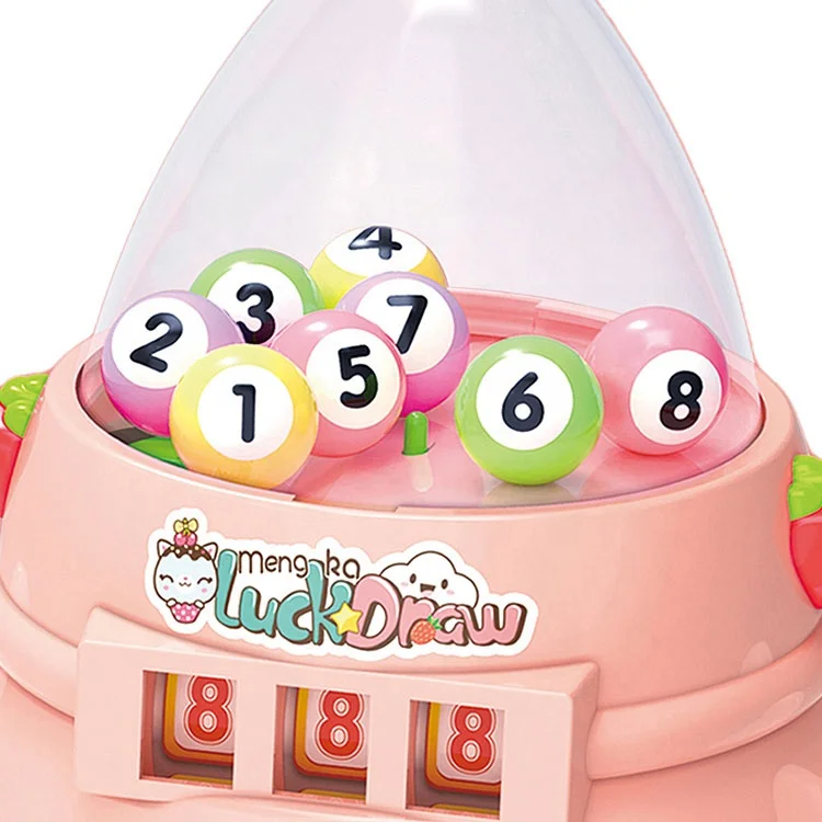 NEW arrivals kids lucky draw machine game raffle toys lottery ball machine for girl toy