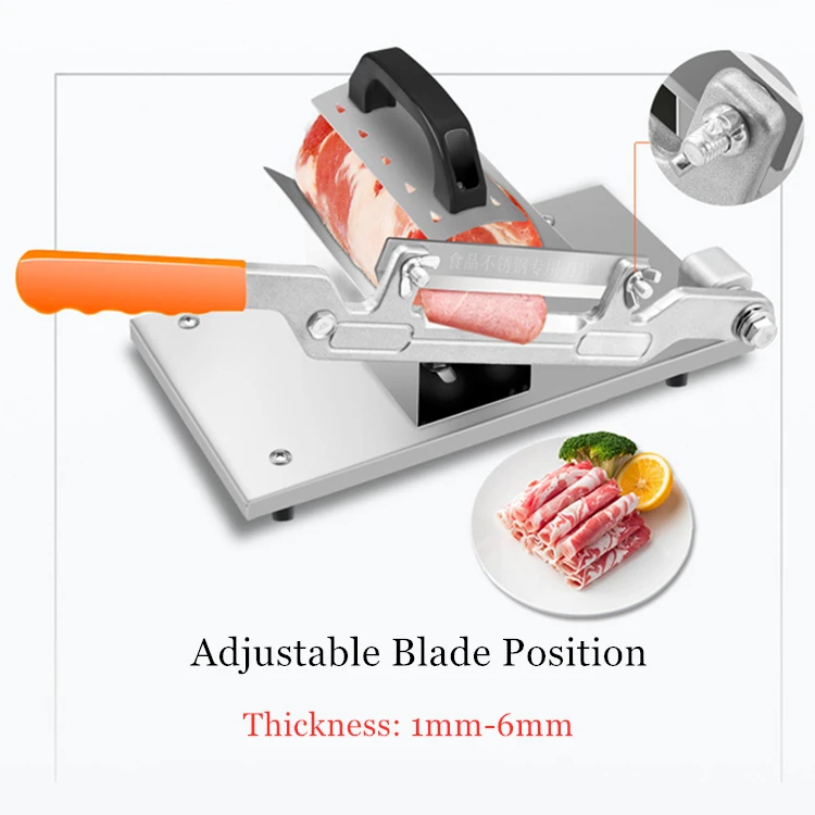 Manual home easy use bread cheese slice cutting machine meat lamb hand cutter