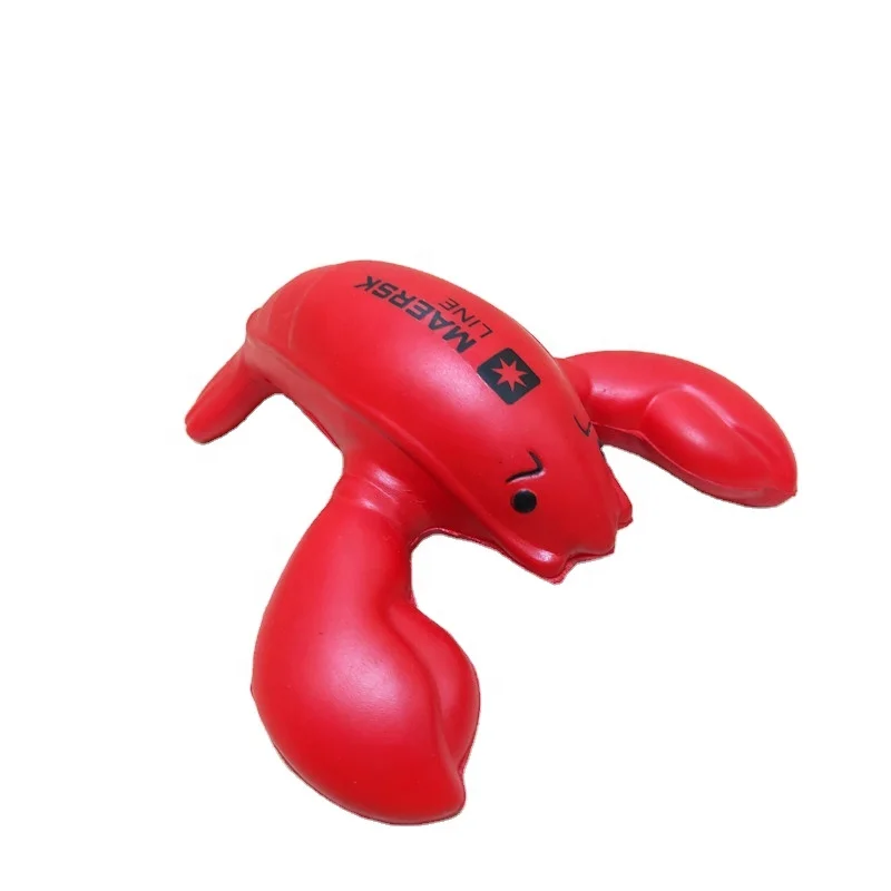 PU Stress Ball PU Lobster Slow Rising Toy Squeeze Toys For Adult Stress Release Gift For Kids Anti stress ball