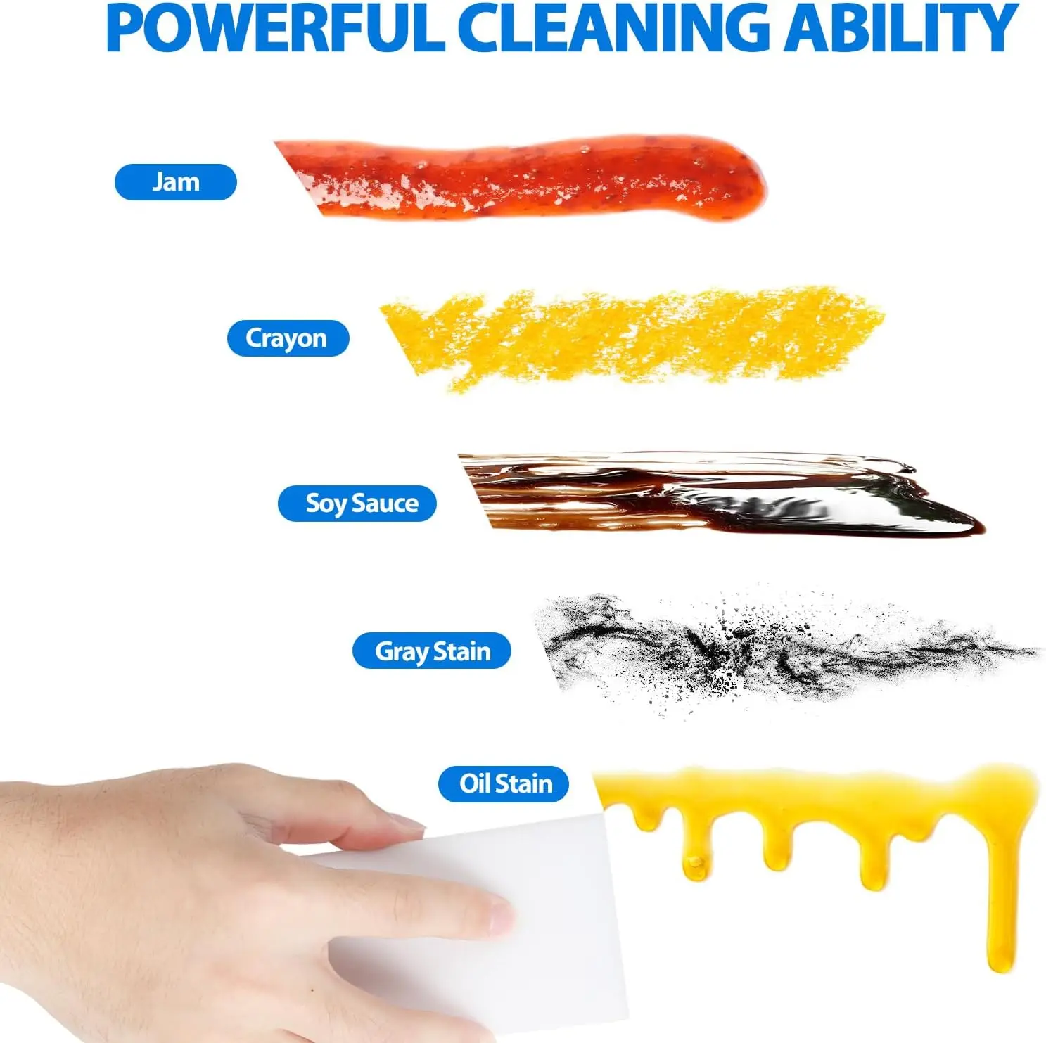 Melamine Sponge Magic Sponge Eraser Nano Cleaner Cleaning Sponge for Kitchen Office Bathroom Melamine Home Customized Logo