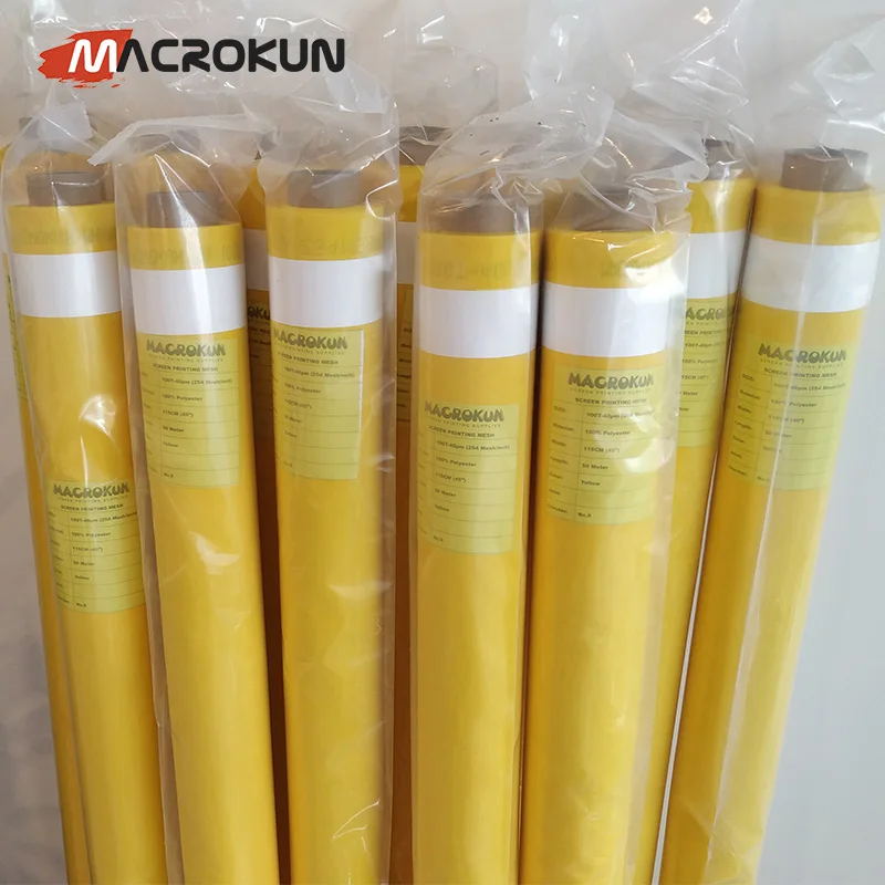 32T 36T 39T 43T 47T 54T 59T 64T 72T 77T 80T 90T 110T 120T 140T 150T Polyester Print mesh Silk Screen Printing Mesh Bolting Cloth