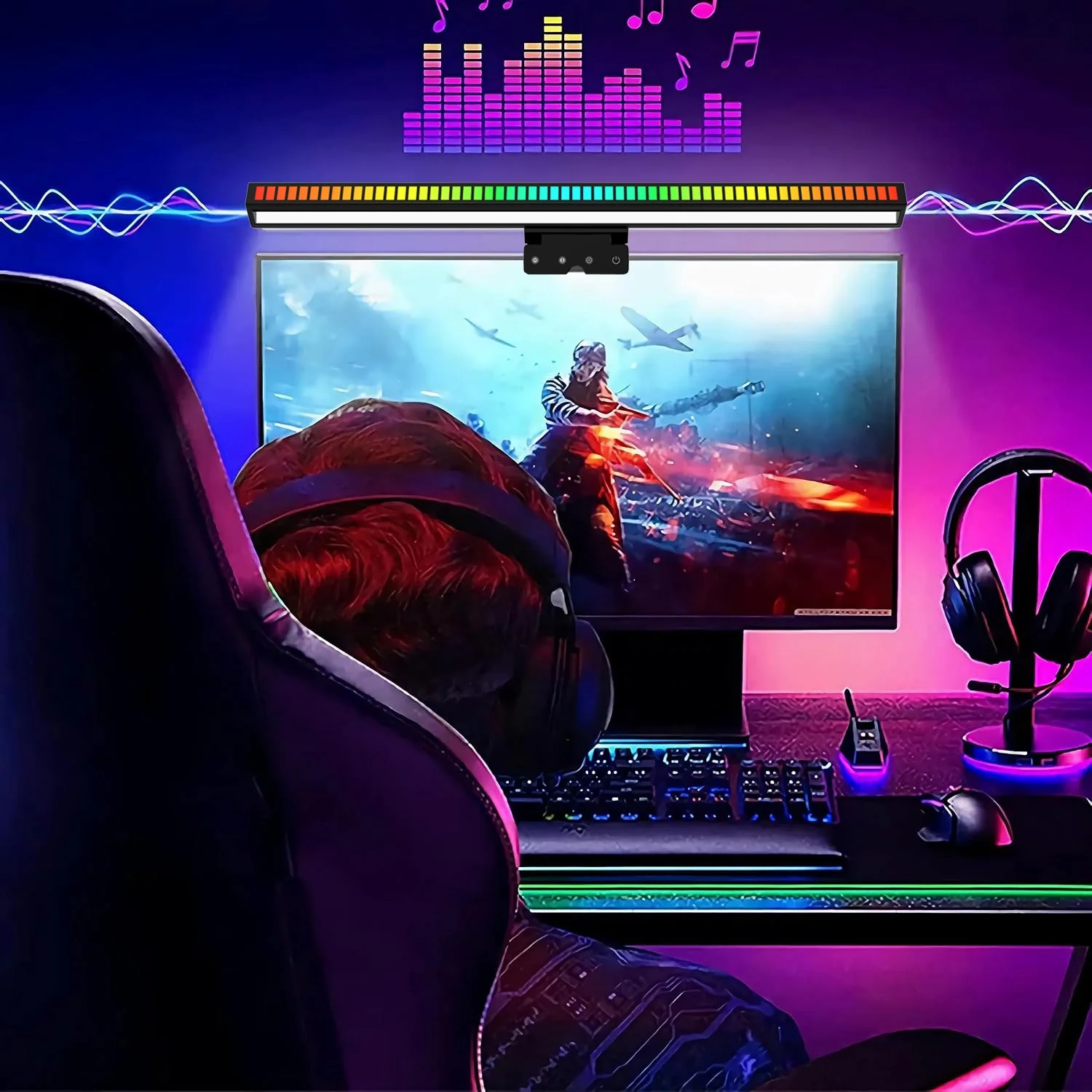 Уход за глазами бесступенчатое затемнение usb компьютерный монитор лампа RGB smart pc светодиодный экран бар свет