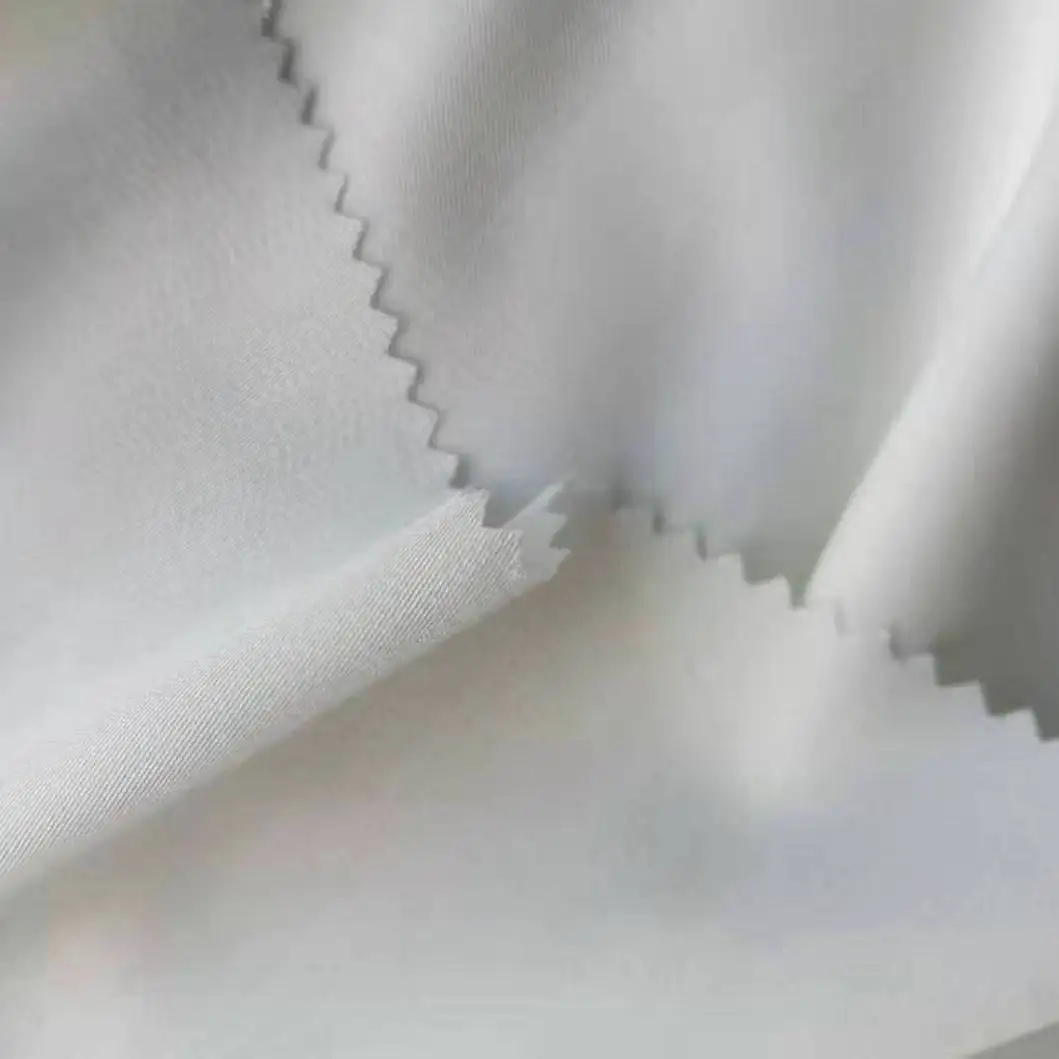 
High quality 100% ECO vero Viscose Satin Drill solids Fabric Woven 