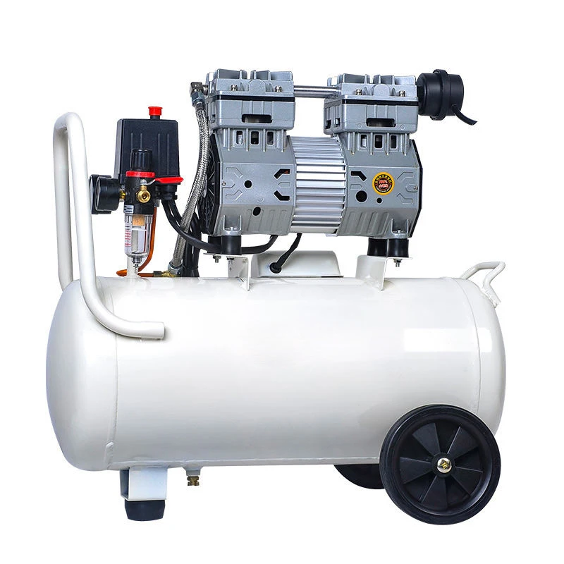 Low Noise High Pressure Medical Air Compressor for Dental Device 2PC Dental Chair 750W