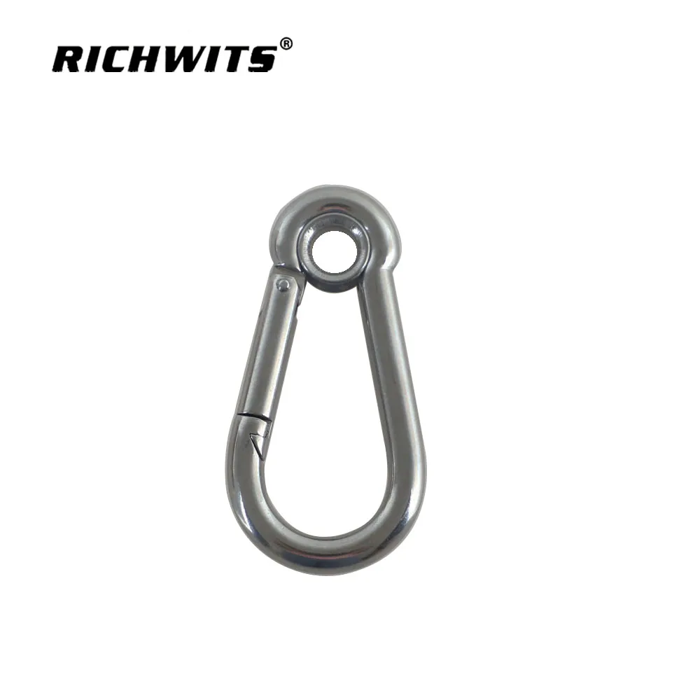 6x60mm mountaineering carabiner hook 304/316 stainless steel hiking carabiner hook