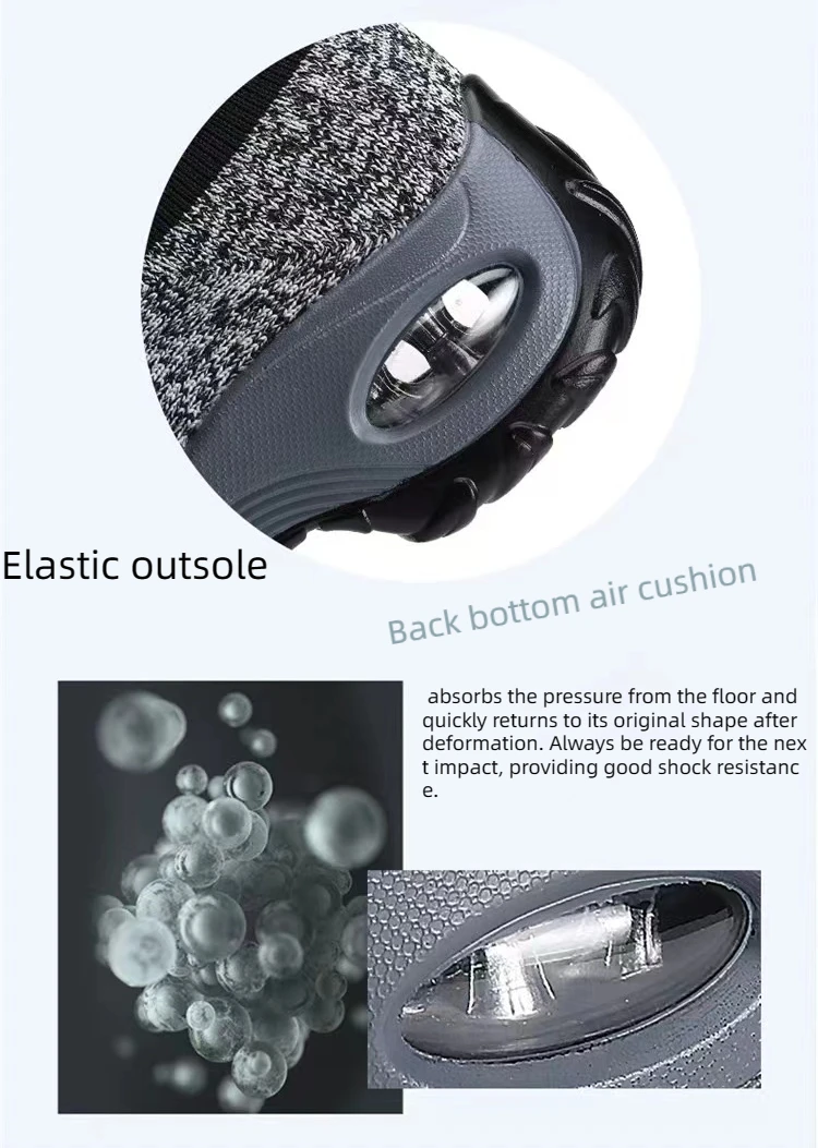 Women's Shoes Air Cushion Flying Woven Sports Shoes Foot Socks Shoes Sneakers EVA PVC Overseas Hot Style Sale Large Size OEM