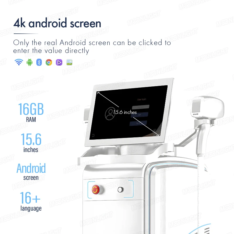 2024 newest 4wave Ice titanium high power 2000w 3 wave laser hair removal permanent hair removal device