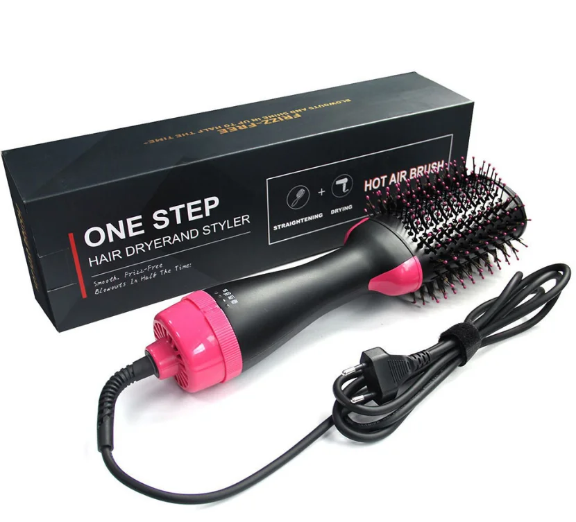 
3 in 1 Electric Straightening Curly Hair brush & Straight Hair Comb Heated Portable Hair Dryer Brush 