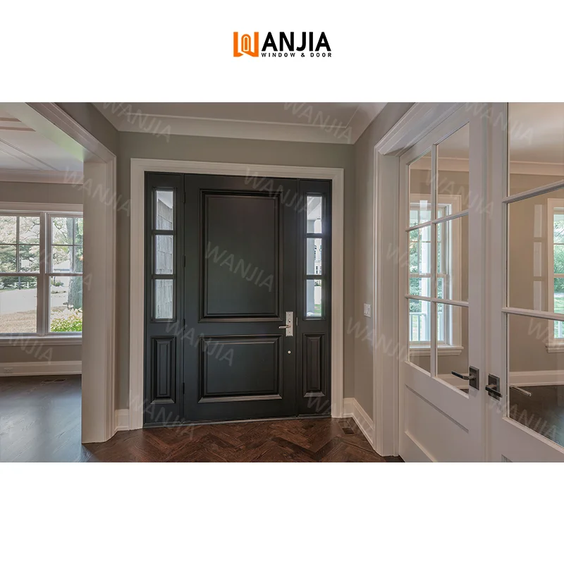 Новейший дизайн главные ворота для гриля индивидуальные двери внешние входные деревянные модем передние