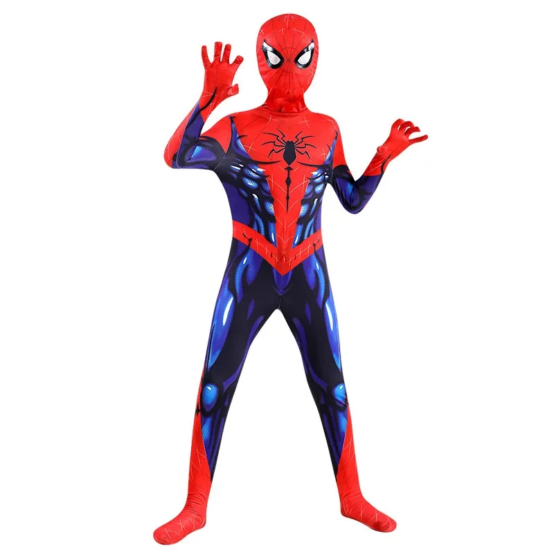 Movie Game Costume Parent-children Parallel Universe Black Spider Jumpsuit Adult Anime Cosplay Spiderman Halloween Costume