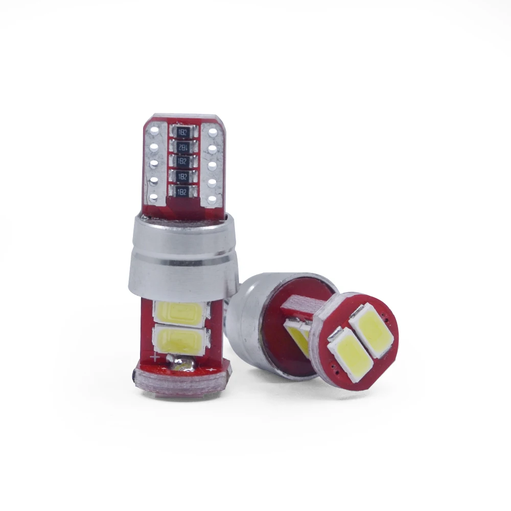 F2WORLD car led 6SMD 5630 Canbus 6000k cool white t10 w5w error free 194 501 auto interior led light bulb