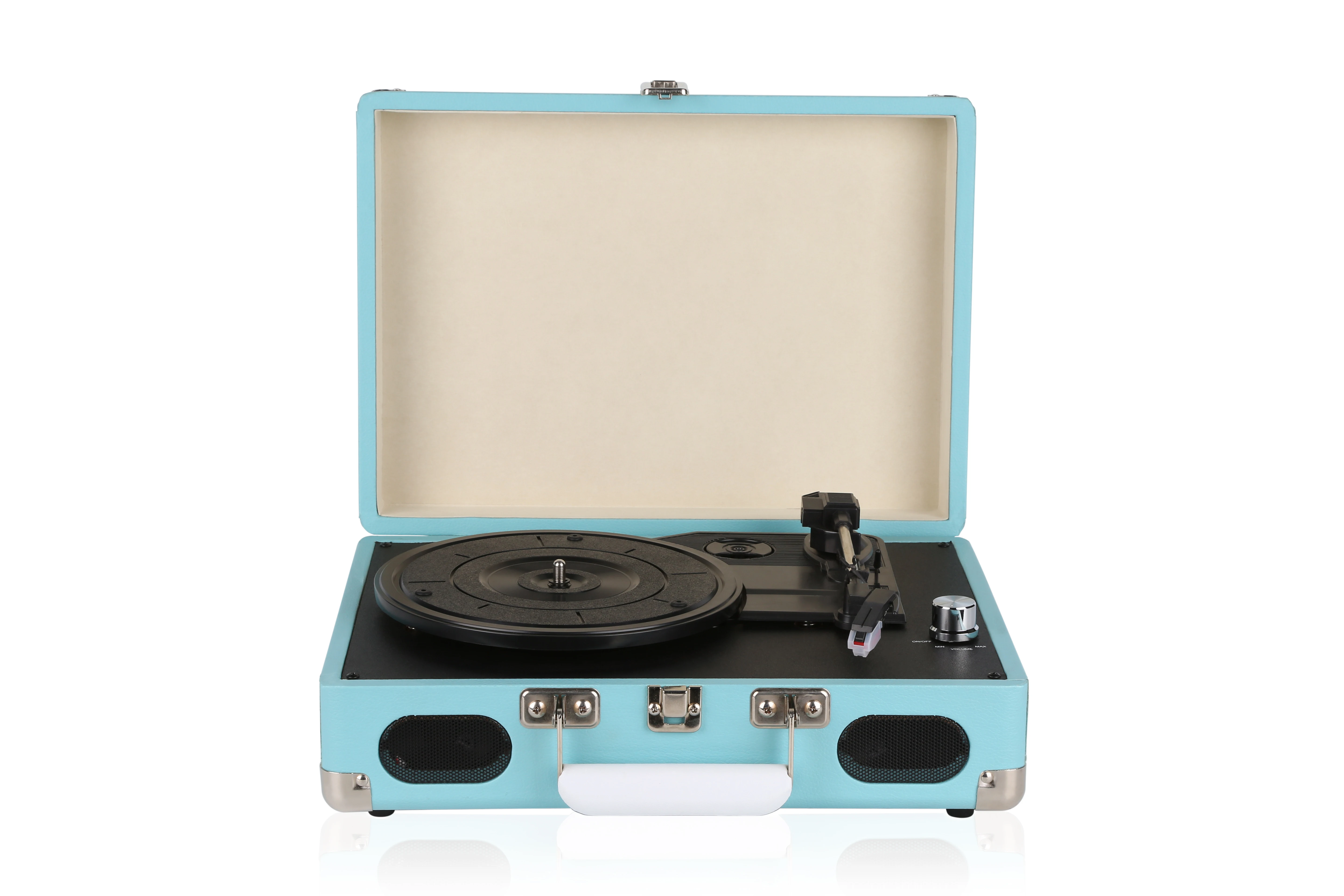 UK Record Player Turntable for Vinyl Records 3-Speed with Stereo Speakers Belt Driven Vintage Record Player