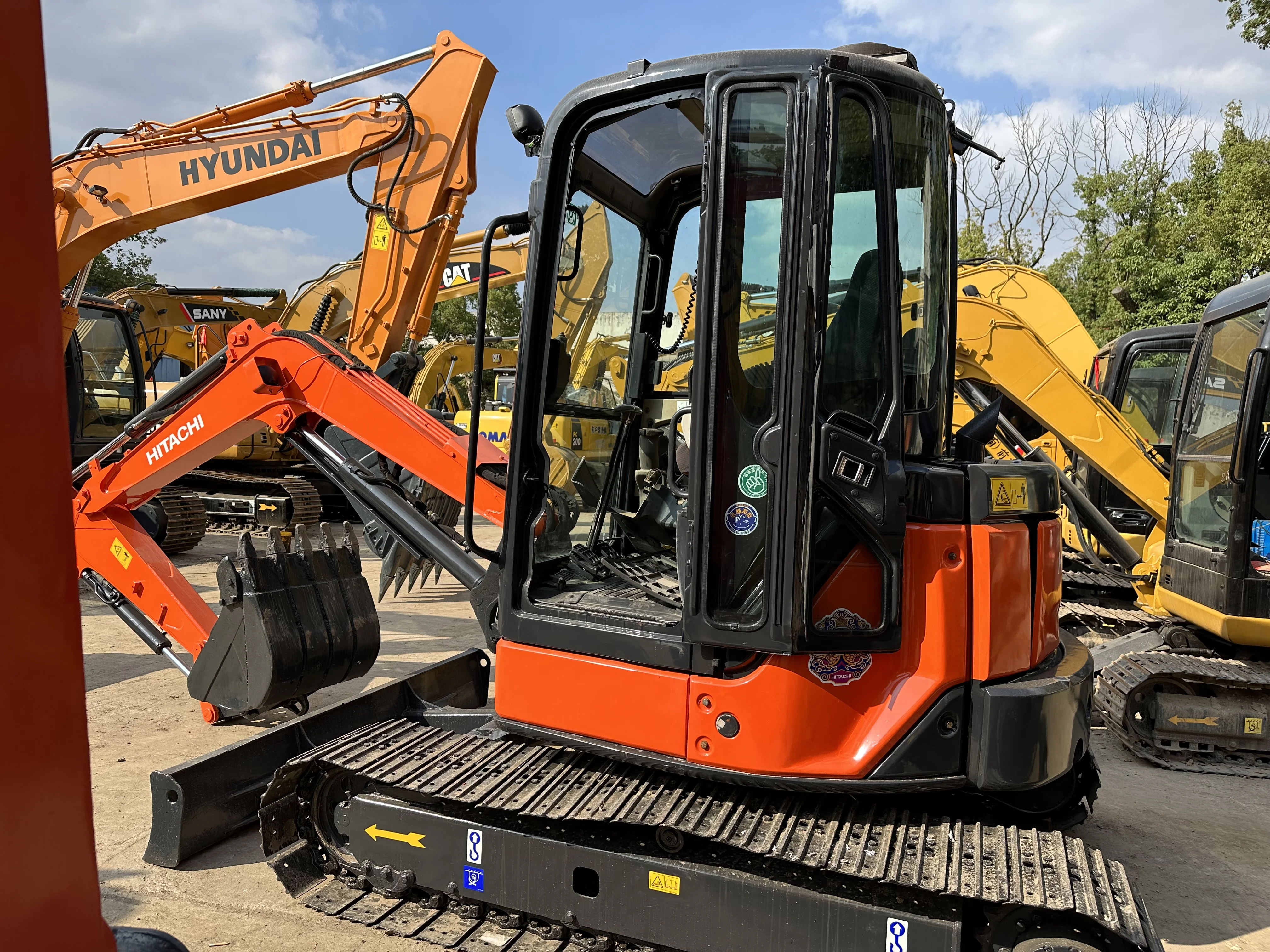 Самая низкая цена Лидер продаж экскаватор Hitachi 50U б/у новый 90% японский ZX50u мини 5 тонн гарантия качества 50