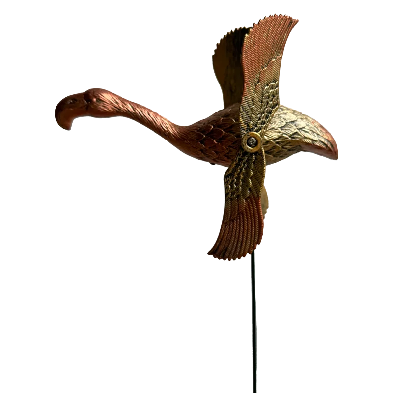 Wholesale Outdoor Decorative Plastic Pinwheels Bird Wind Spinner For Lawn Stacks