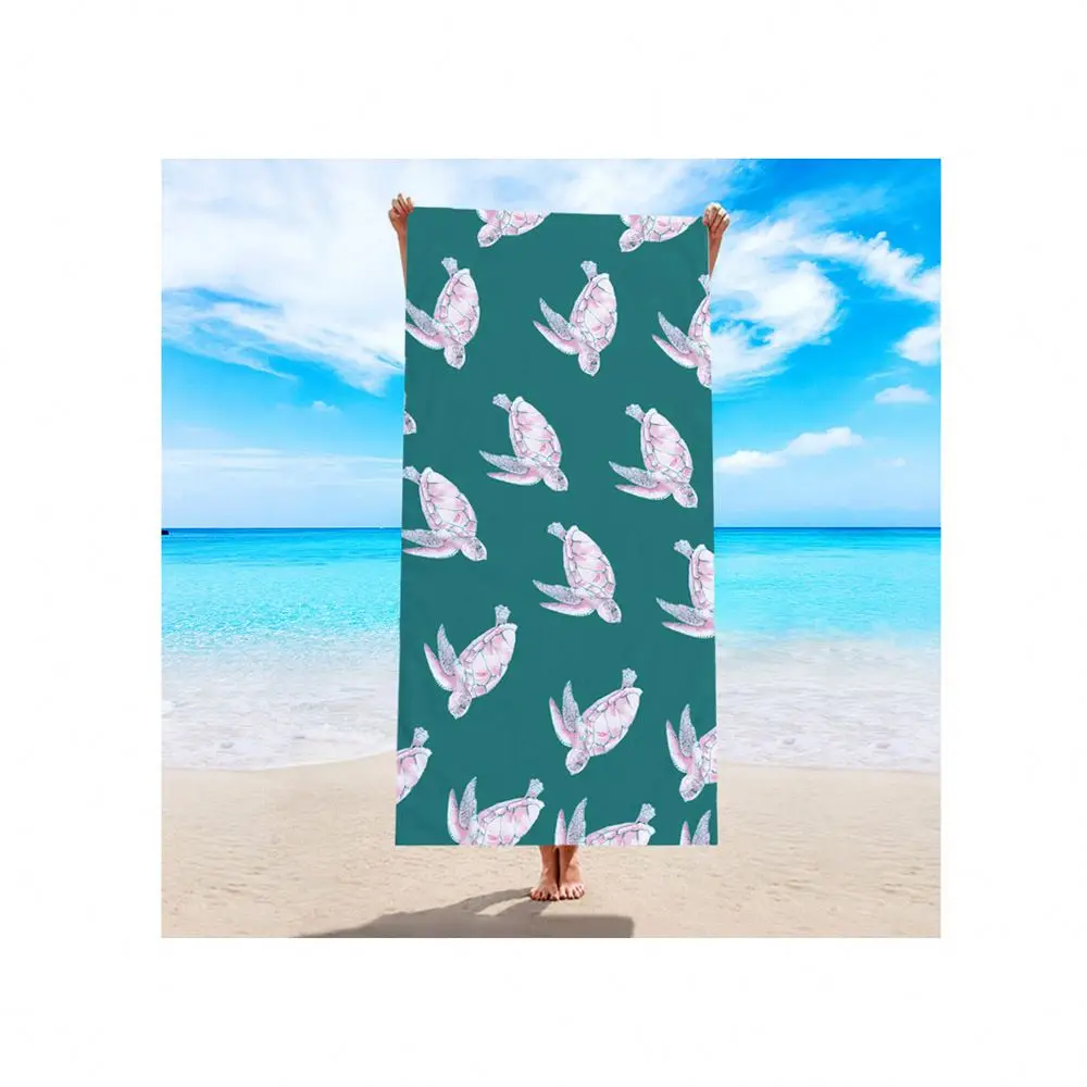 China wholesale toallas de microfibra para playa Customized pareo towel beach toallas de playa microfibra absorbente