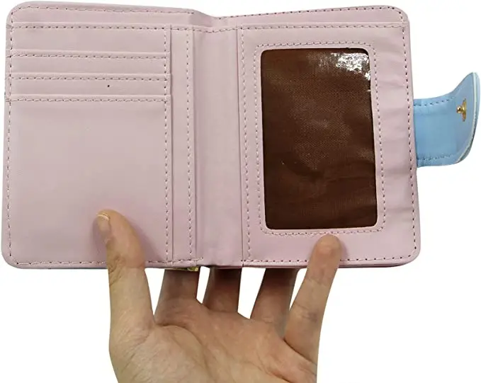 Girls Zipper Wallet Cute Cat Printed Purse Coin Card Holder