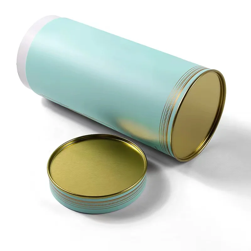 OEM Base Round Box Tin Lid Paper Tube Packaging Jar For Cinnamon Sticks