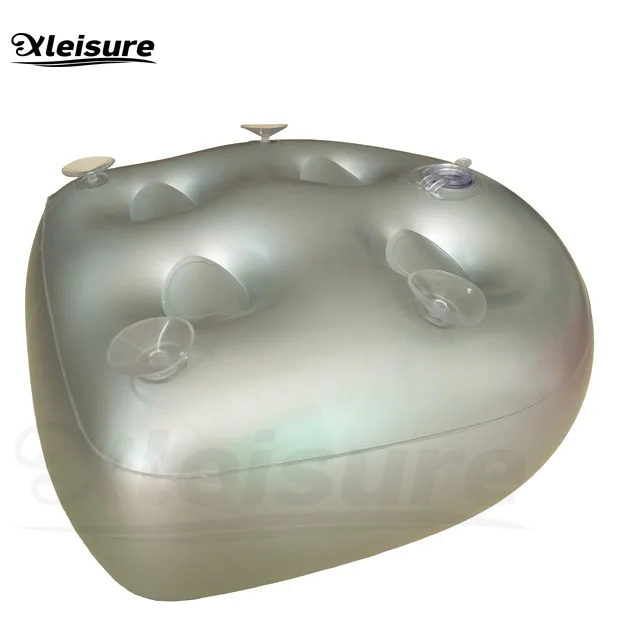 High Quality Outdoor inflatable pool seat Whirlpool Soft Spa Cushion Seat In Silver Grey Color