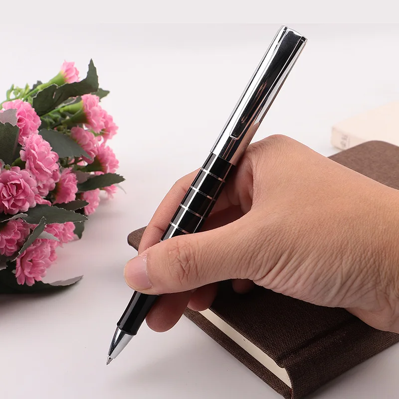 New simple fashion beautiful gel pen lubrication nib comfortable feel metal  Business pen