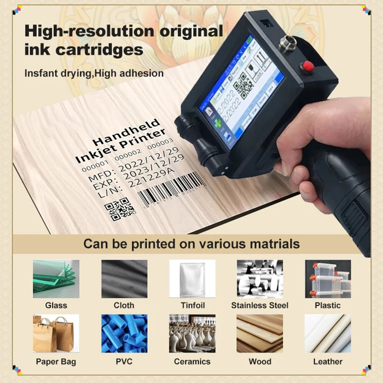 Wiseprint Fast Dry Permanent Solvent Ink Cartridge Compatible For 12.7mm Handheld Inkjet Printers