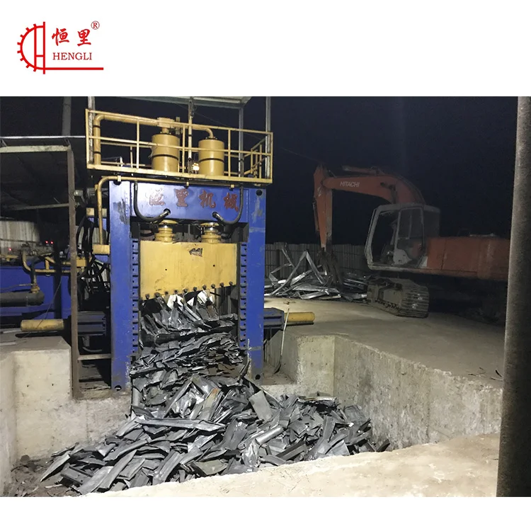 Factory Directly Horizontal Hydraulic Container Scrap Metal Shearing Machine metal Shear For sale heavy hydraulic baling shear