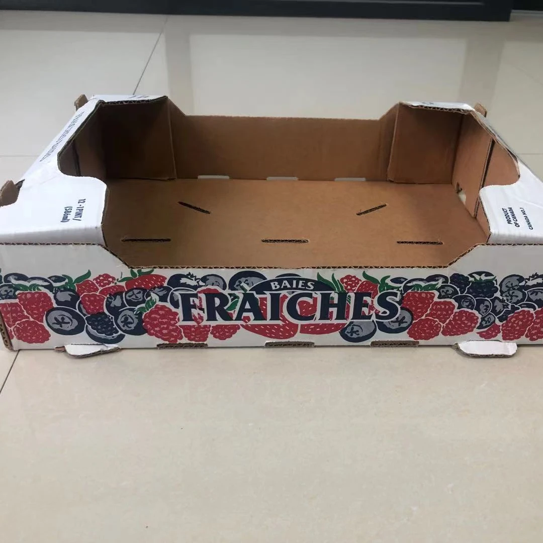 Blueberry strawberry corrugated box with different size