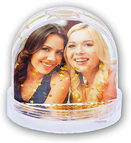 Custom-Made Christmas Snowball Water Globe Empty Resin Souvenir Gift Photo Frame with Acrylic and Plastic Material