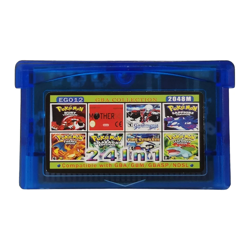 Видео игры карты для GBA EG001-012 5 Edition на английском языке Gba карточная