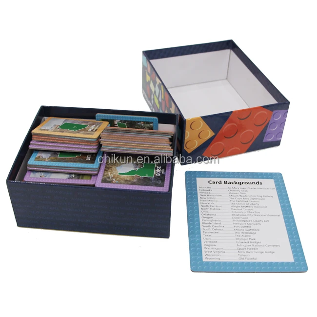 2021 г., производство карточных игр на заказ, офсетная печать, Лучшая цена на бумагу, Детские ежемесячные карты