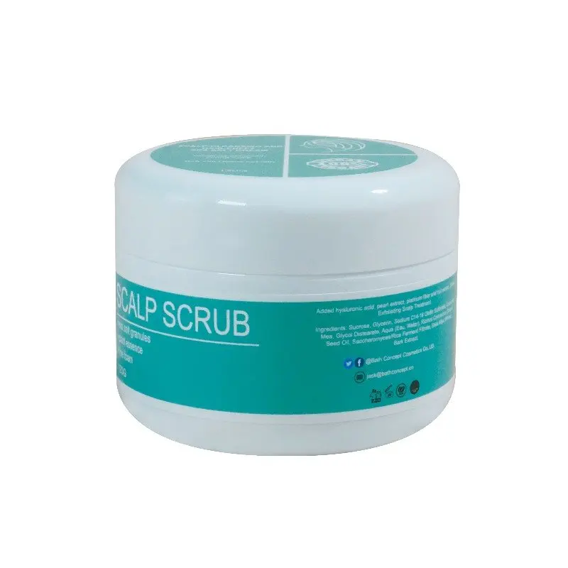 OEM ODM wholesale Private label exfoliating mint turmeric scalp scrub clarifying sea salt shampoo hair scalp scrub