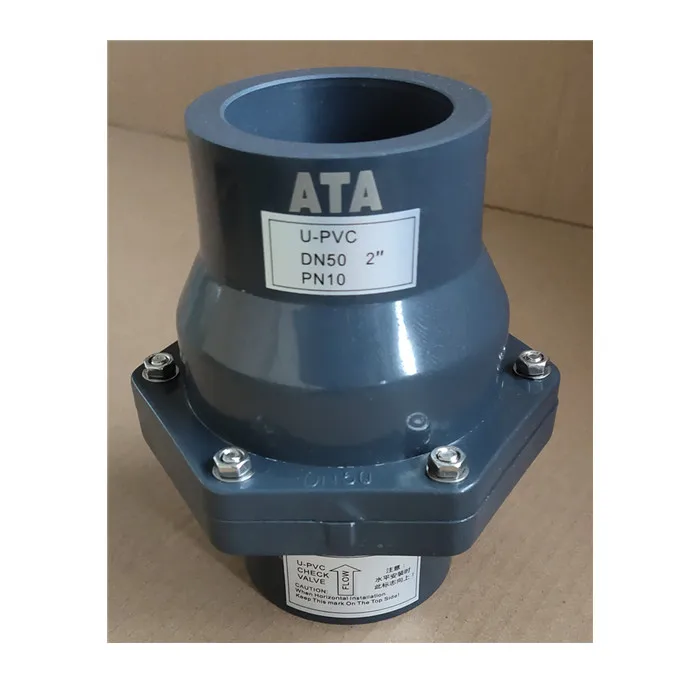 free sample ATA wholesale slip socket thread PVC-U non return swing flap check valve one way backflow preventer