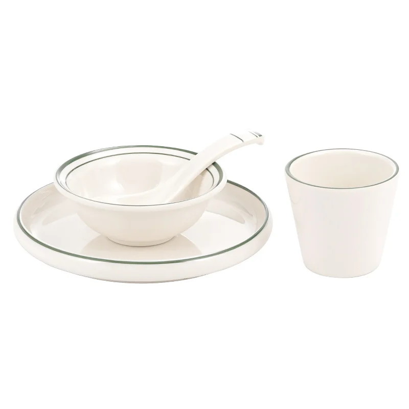 Wholesale plates sets dinnerware modern unbreakable full restaurant tableware set of dishes