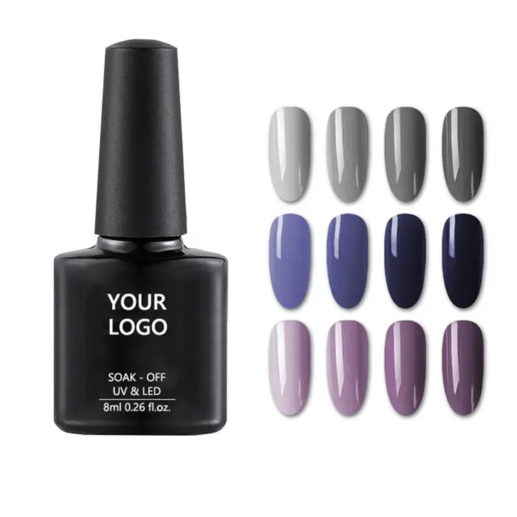 
Good Price polishes professional good adhesion soak semipermanent uv gel polish set with color chart 