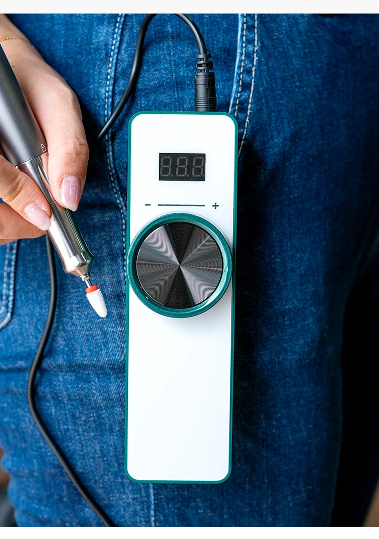 Best selling 35000RPM cordless rechargeable portable nail drill Pedicure Polishing Shape Tools for nail art