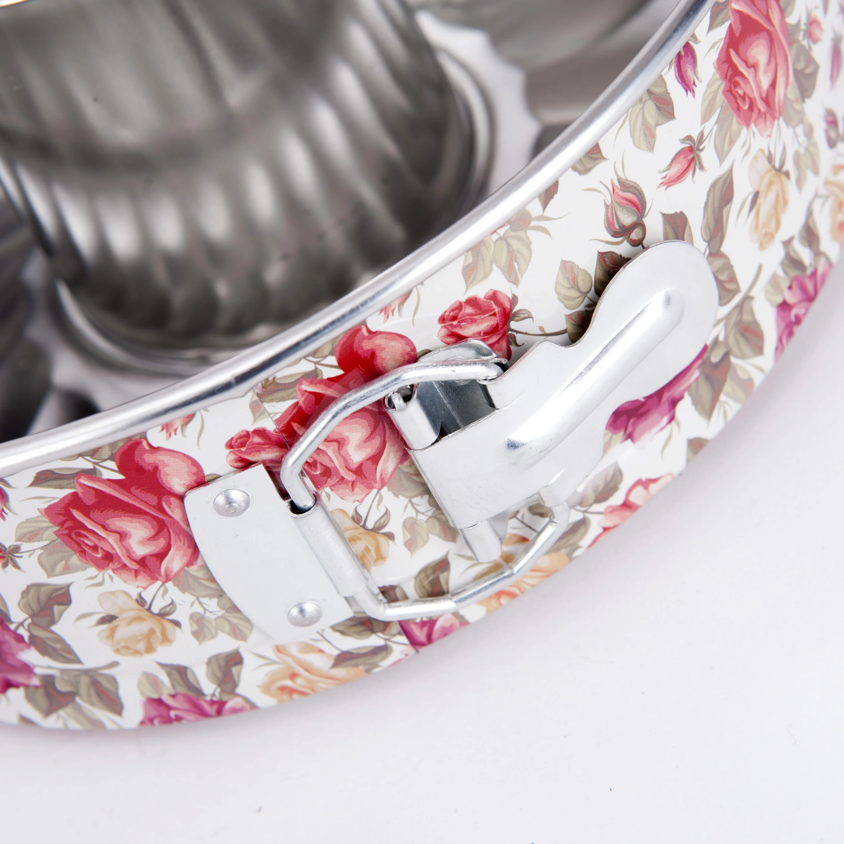 
9.6 Inch Round 2 in 1Springform Bundt Cake Mold with Removable Bottoms 