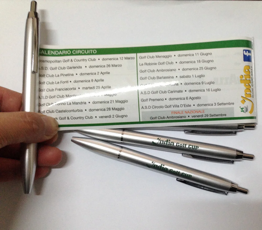 Custom Logo solid Banner Pen Printing Logo Business Advertising retractable Banner paper Ballpoint Pen for Promotion