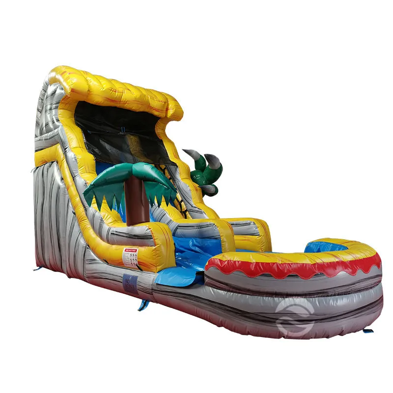 Dinosaur Claw Inflatable Slide Commercial 20 Ft Waterslide Large Dinosaur Water Slide