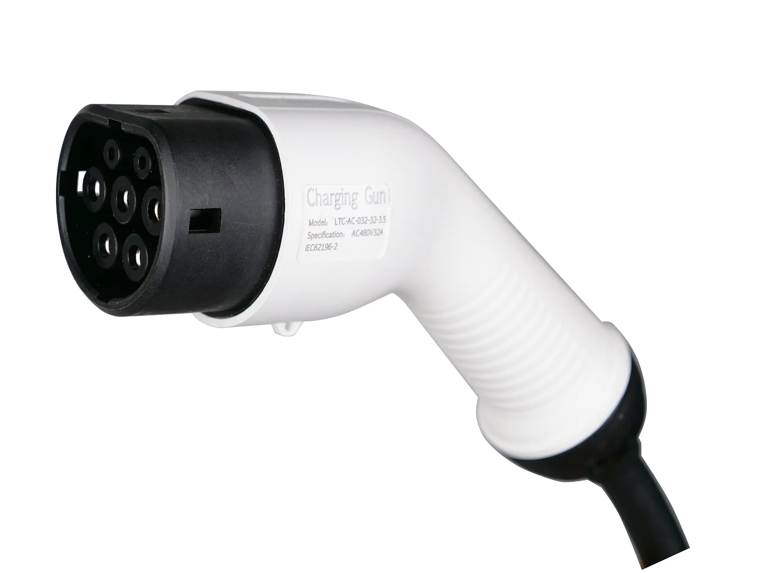 UENew Energy Vehicle 3 Phase 32a 480v Ip55 Ac Ccs Type 2 Ev Charging Gun With 3.5 Meters Cable