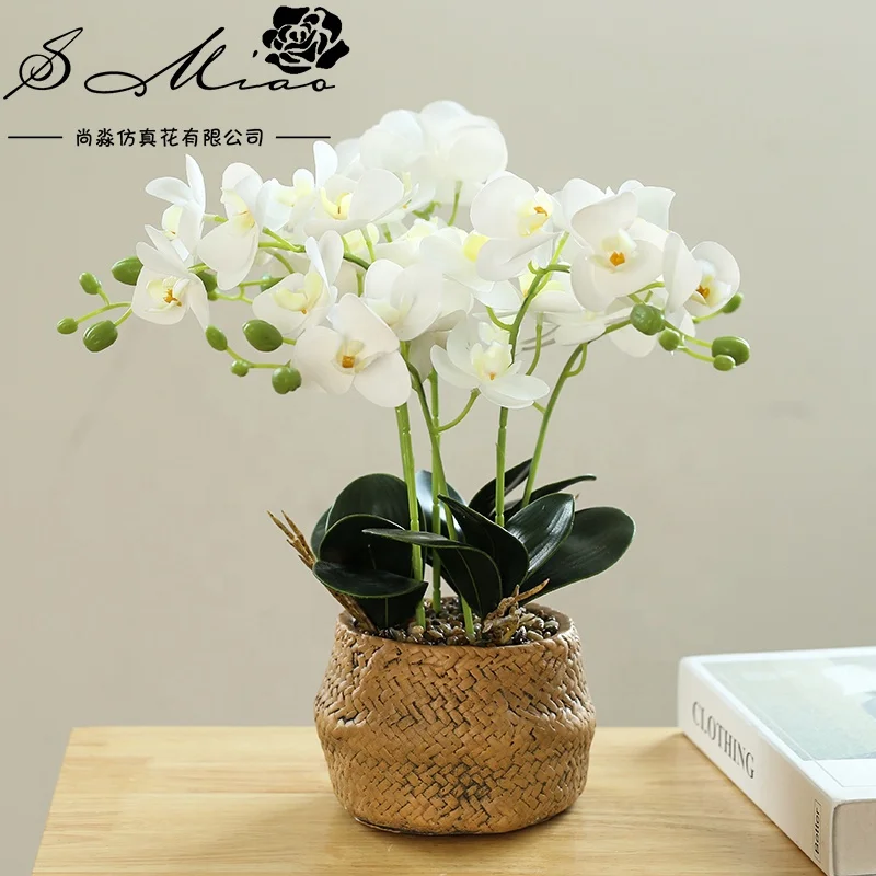Factory direct sales of artificial large orchid bonsai creative modeling garden decoration