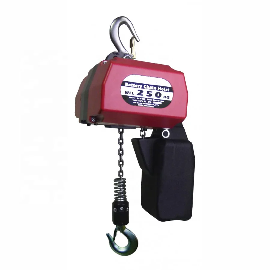 battery lifting hoist portable battery hoist battery powered electric chain hoist